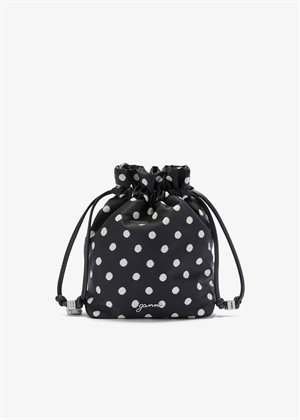 Pouch printed nylon Sort B3010068 Ganni 